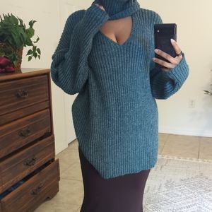 Oversized Ribbed Turtleneck